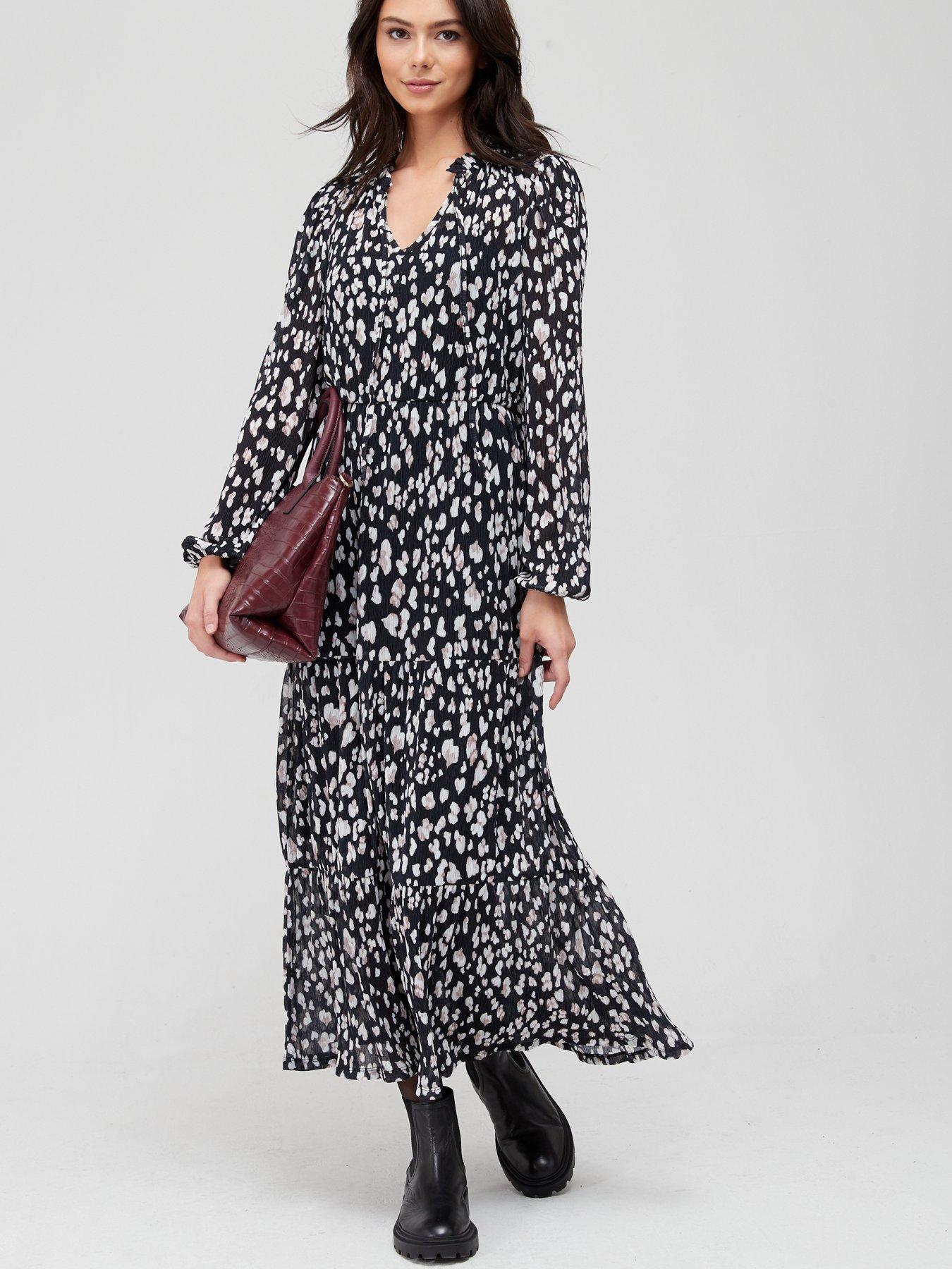 Women/'s Blouson Printed A-Line Dress Details about  / Style /& Co